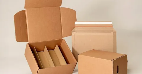 Corrugated boxes with interlocking flaps and foldable mailer designs for secure packaging