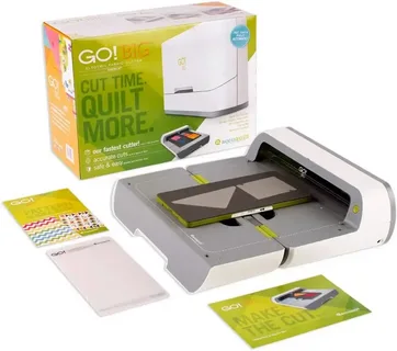 Electric die cutting machine for fabric with starter kit and packaging box