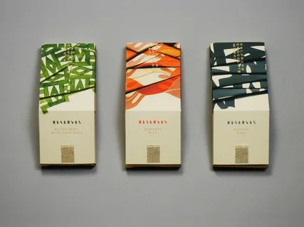 Chocolate bar wrappers as an example of bad packaging design