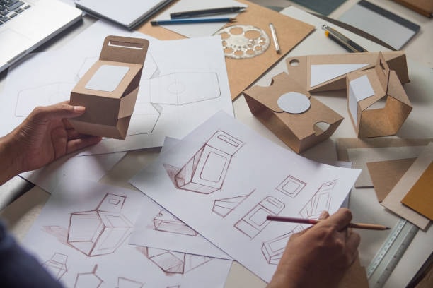 Brand packaging design example with creative carton prototype