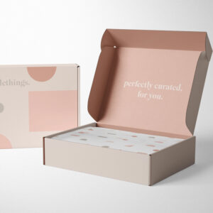 elegant custom sleepwear packaging boxes with pastel colors and minimal design for pajamas and loungewear