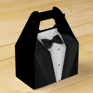 custom tuxedo packaging box for men’s fashion accessories and wedding favors