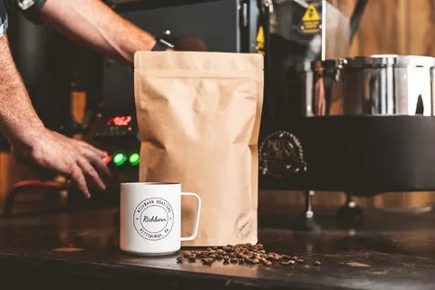 Kraft coffee pouch demonstrating cost efficiency in coffee packaging