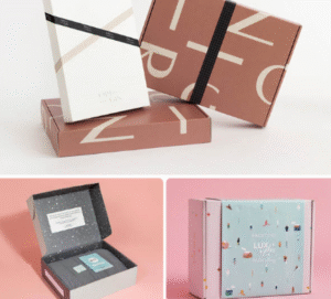 Elegant custom apparel packaging boxes with logo printing and luxury design enhancing brand value.