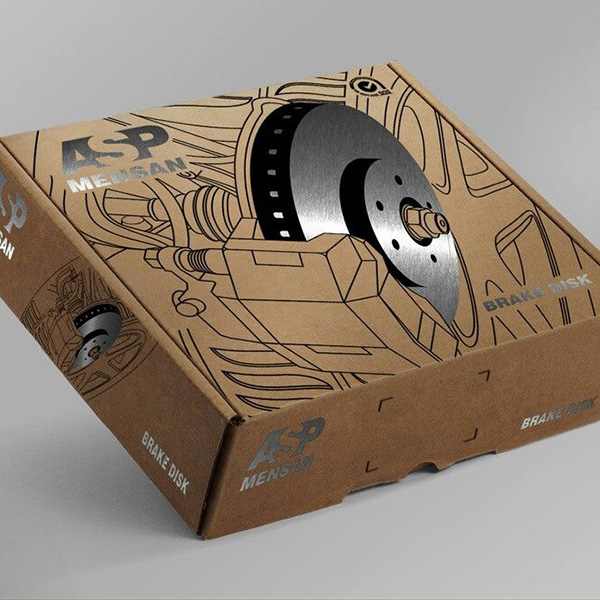 Custom automotive packaging boxes designed for brake discs and heavy automotive components