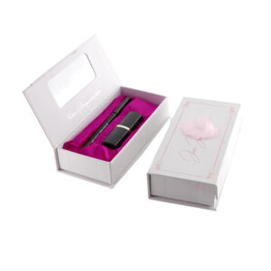 Custom lipstick boxes with rigid structure and tailored inserts for cosmetic brands