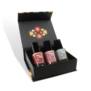 Custom nail polish boxes with rigid structure and custom inserts for cosmetic brands