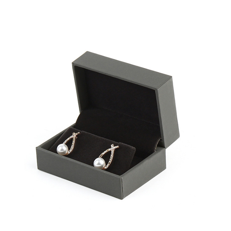 Custom earring packaging boxes with padded insert designed for secure display and protection of earrings