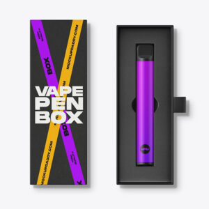 child resistant vape cartridge packaging boxes with sliding drawer structure and window cutout design