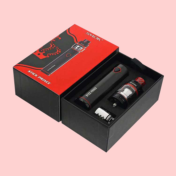 custom vape starter kit packaging boxes with rigid drawer structure and custom foam insert for vape device kits