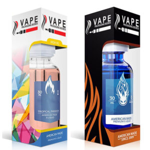 custom vape juice bottle packaging boxes with window design for e liquid bottle retail packaging