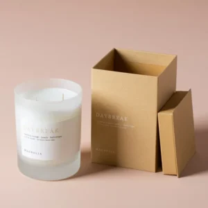eco friendly kraft candle packaging box for candle jar
