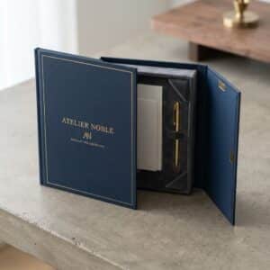 Custom Booklet Rigid Boxes with Book-Style Opening
