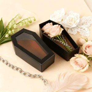 custom coffin shaped gift boxes for halloween products