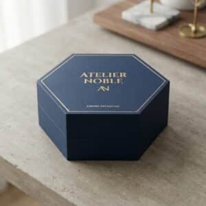 Custom Hexagon Rigid Boxes for Luxury Product Packaging