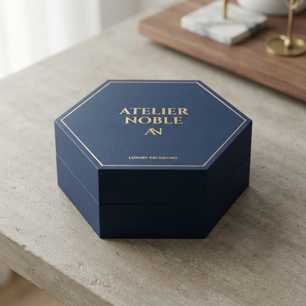 Custom Hexagon Rigid Boxes for Luxury Product Packaging
