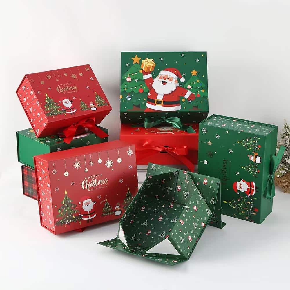 custom printed christmas gift boxes wholesale