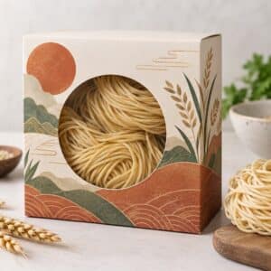 Custom Printed Dry Noodle Packaging Boxes Wholesale