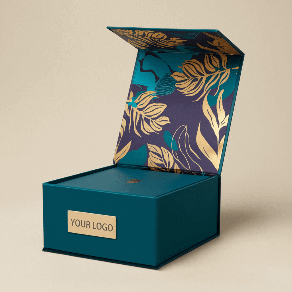 custom printed folding packaging boxes wholesale