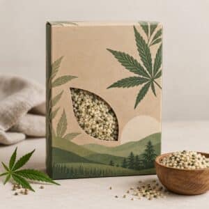 Custom Printed Hemp Food Packaging Boxes Wholesale