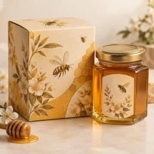 Custom Printed Honey Jar Packaging Boxes Wholesale