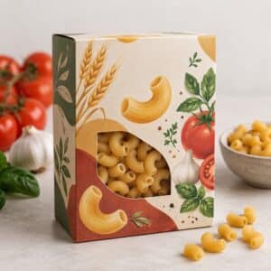 Custom Printed Macaroni Packaging Boxes Wholesale