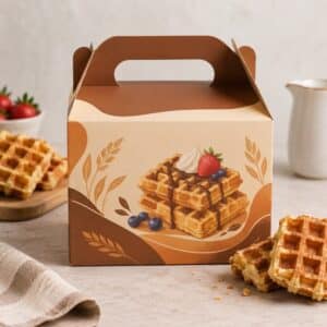Custom Printed Waffle Packaging Boxes Wholesale