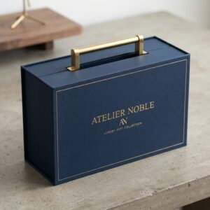 Custom Rigid Boxes with Handles for Luxury Gift Packaging