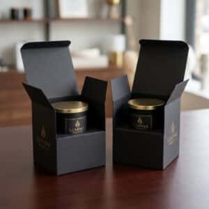 Custom Rigid Candle Boxes with Fitted Inserts for Jars