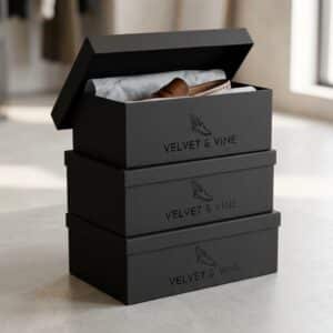 Custom Rigid Shoe Boxes for Footwear and Luxury Retail