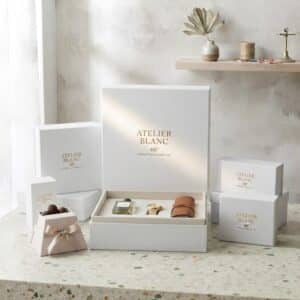 Custom Sturdy White Gift Boxes with Lids and Inserts