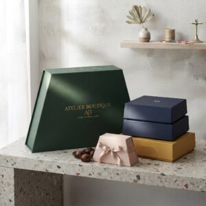 Custom Trapezoid Gift Boxes with Logo Printing