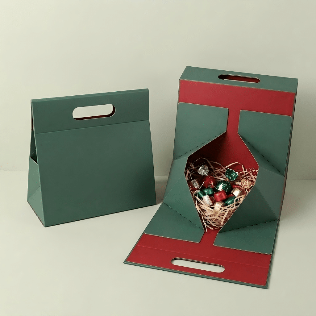 custom trapezoid gift boxes with logo printing