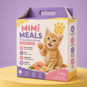 Custom Cat Food Packaging Boxes Wholesale